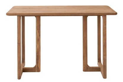 Bartafel Cakra – teakhout en metaal, naturel, 160x80x105 cm