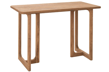 Bartafel Cakra – teakhout en metaal, naturel, 160x80x105 cm