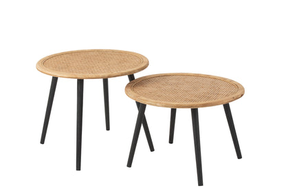 Set Of Two Sidetable Bamboo Natural