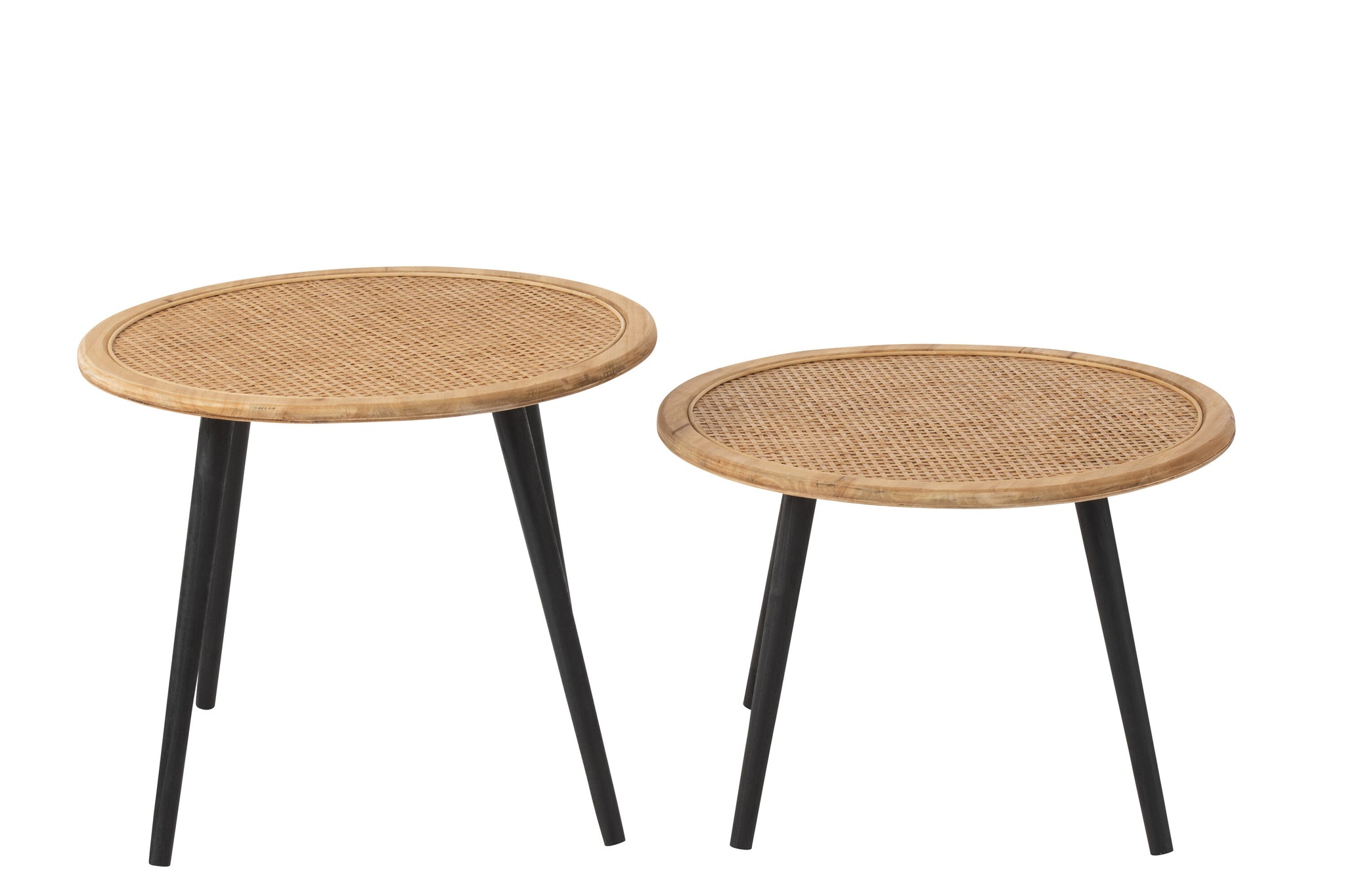 Set Of Two Sidetable Bamboo Natural