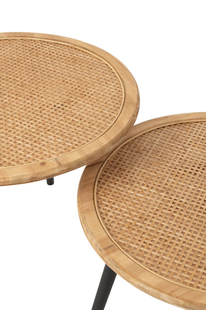 Set Of Two Sidetable Bamboo Natural