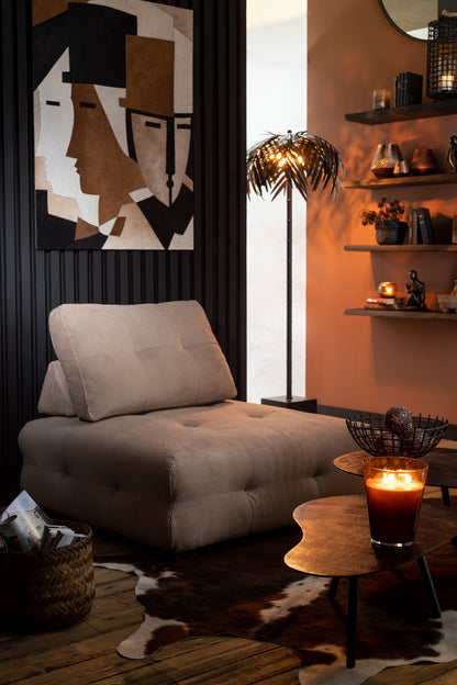 Coffee Table Drop Aluminium/Iron Black Small