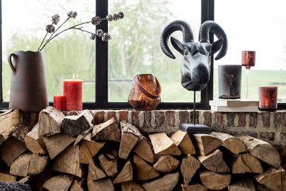 Cyl. Candle Brown S18h