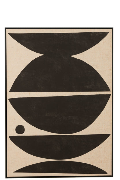 Frame Shapes Ethnic Wood/Canvas Brown/Black