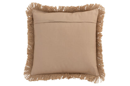 Cushion Flower Abstract Jute Natural/Beige