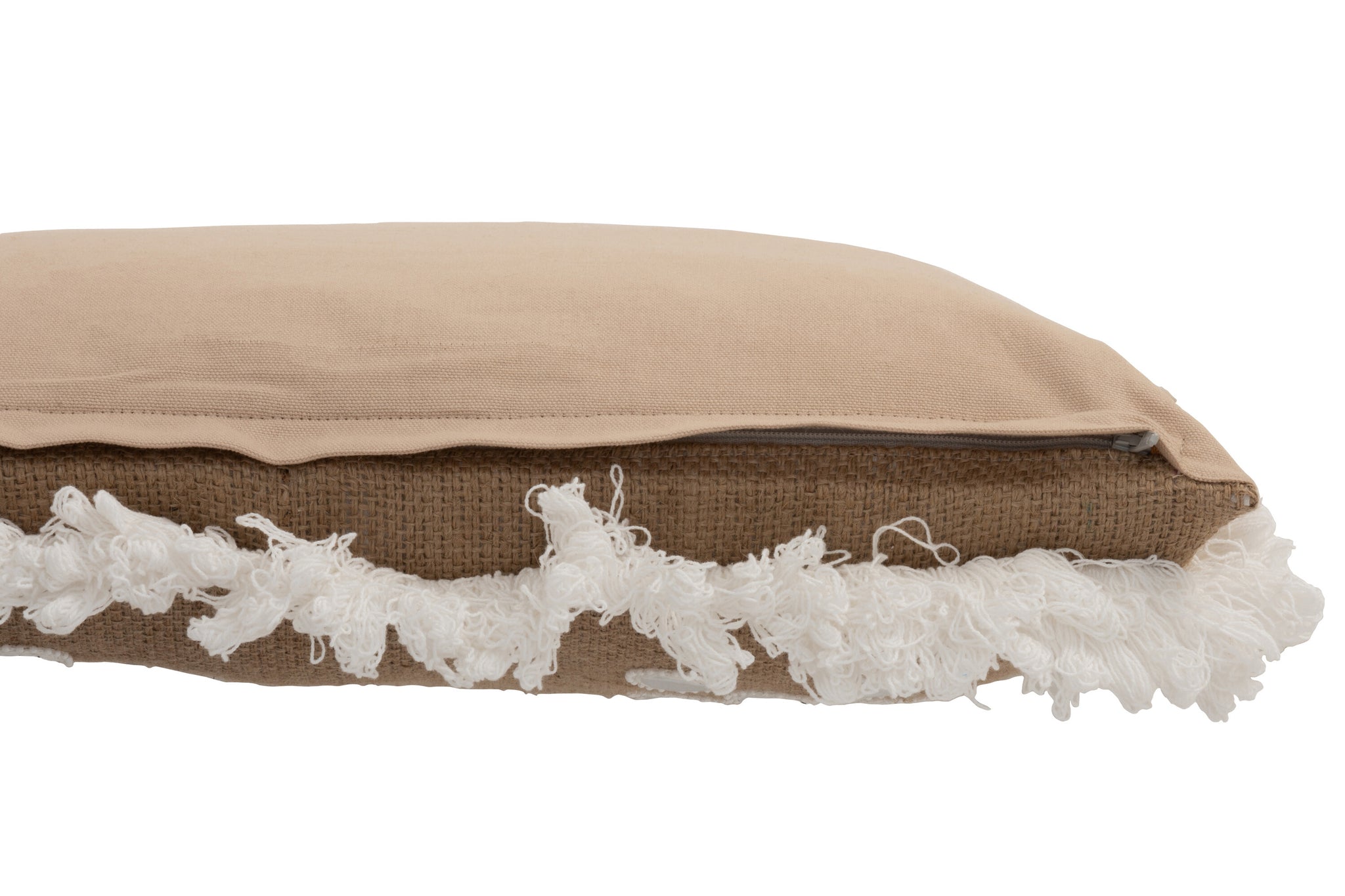 Cushion Mirrors In Corners Jute Natural/White