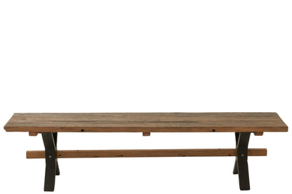 Bench Vintage Wood Brown