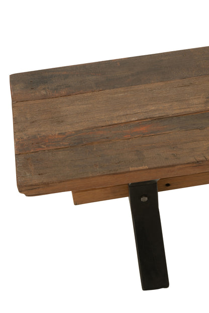 Bench Vintage Wood Brown
