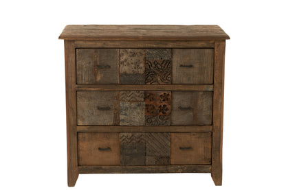 Vintage brown wooden cabinet