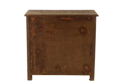 Vintage brown wooden cabinet