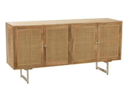Sideboard Weaving Wood Natural