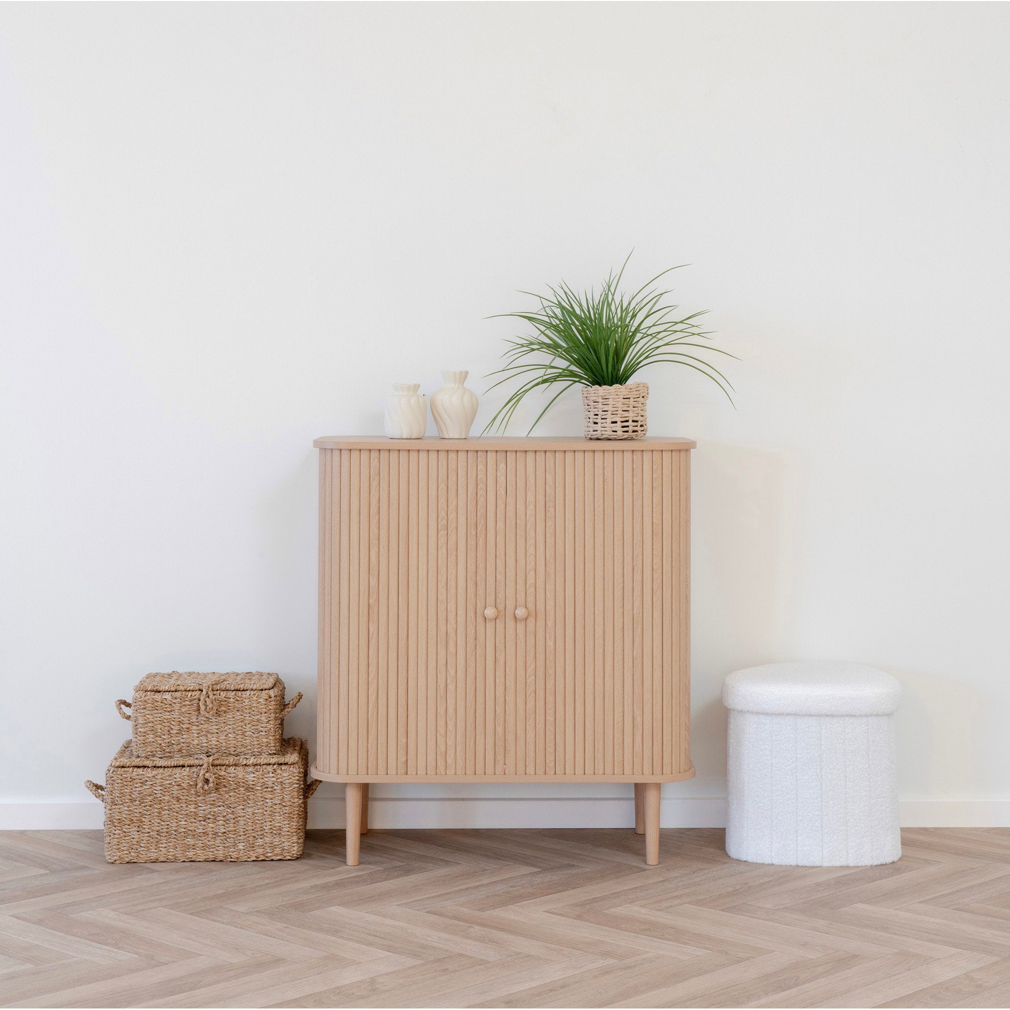 Nikko Side Board - Side board, 2 doors, natural  80x40x87 cm