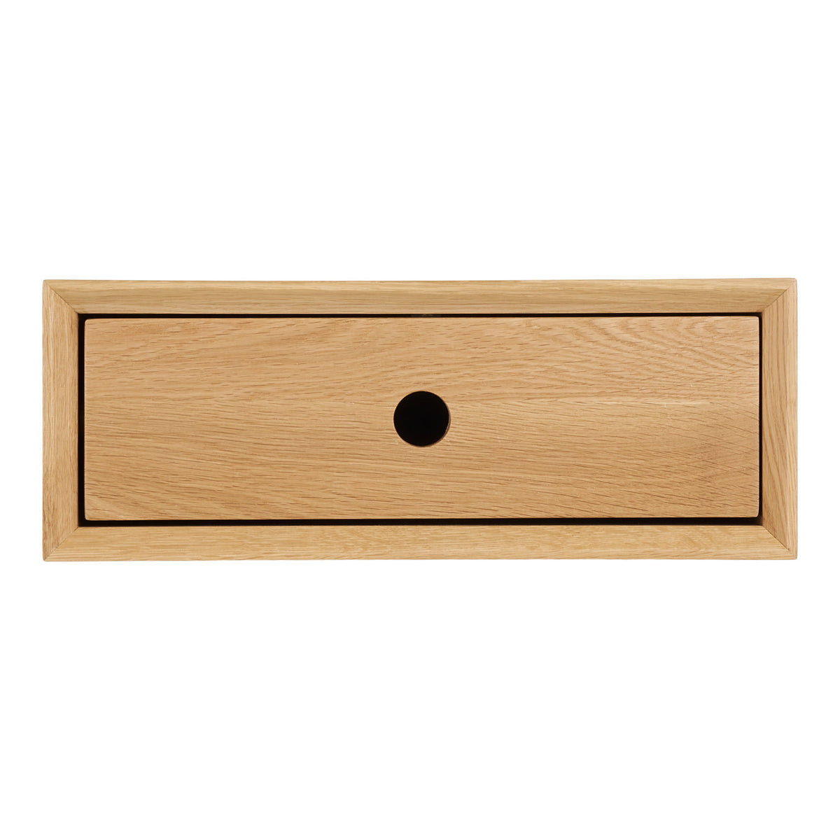 Luzern Wandkonsole - Wandkonsole, 1 Schublade, lackierte Eiche 40x25x15 cm