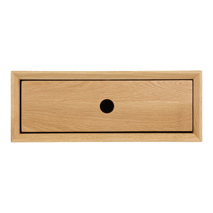 Luzern Wandkonsole - Wandkonsole, 1 Schublade, lackierte Eiche 40x25x15 cm