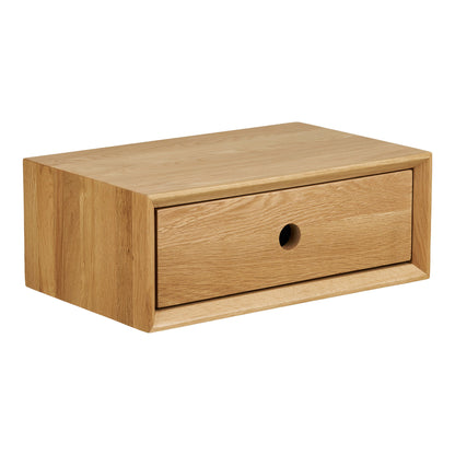 Luzern Wandkonsole - Wandkonsole, 1 Schublade, lackierte Eiche 40x25x15 cm