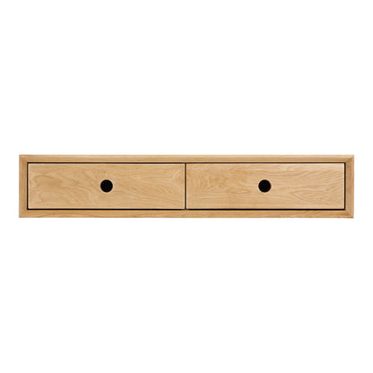 Wandkast Luzern – gelakt eikenhout, 80x25x15 cm