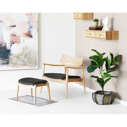 Wandkast Luzern – gelakt eikenhout, 80x25x15 cm
