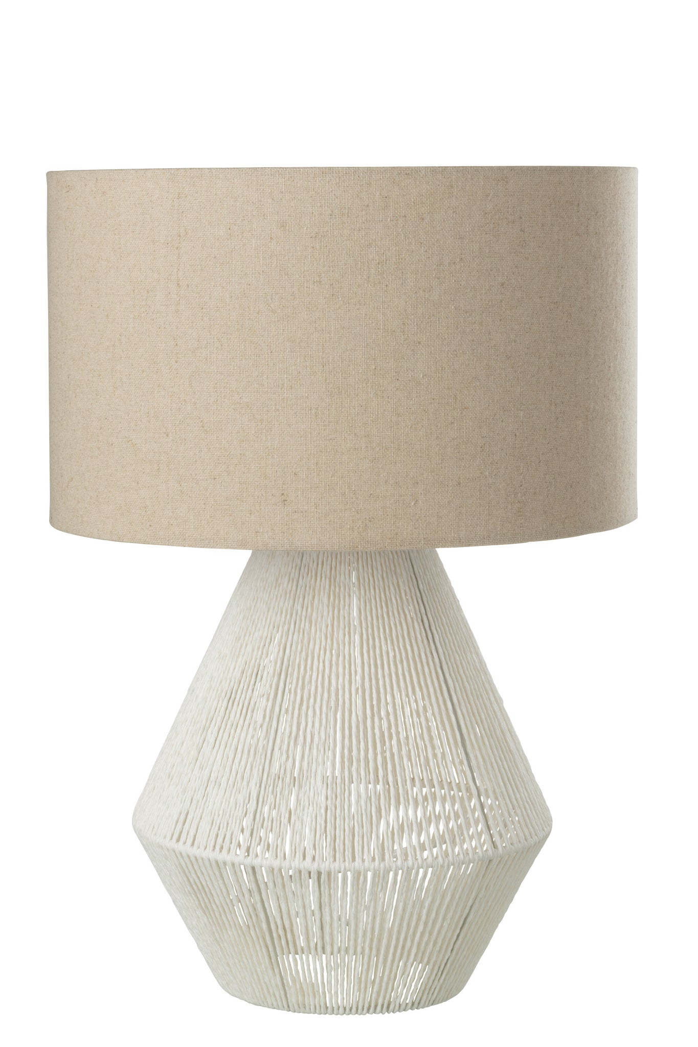 Table Lamp String Jute White
