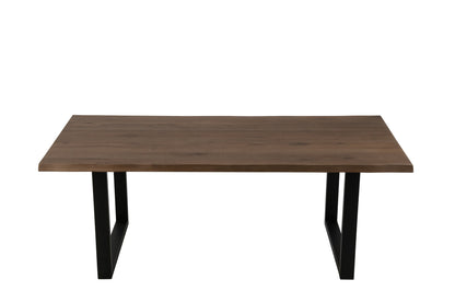Tafelonderstel Rechthoekig – staal, zwart, 74x8x72 cm