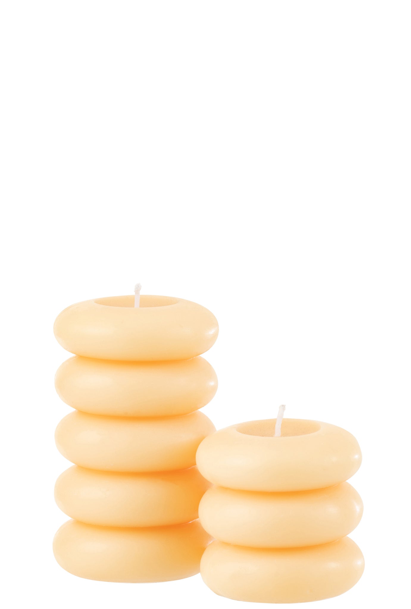 Candle Macaron Light Yellow Large-10H