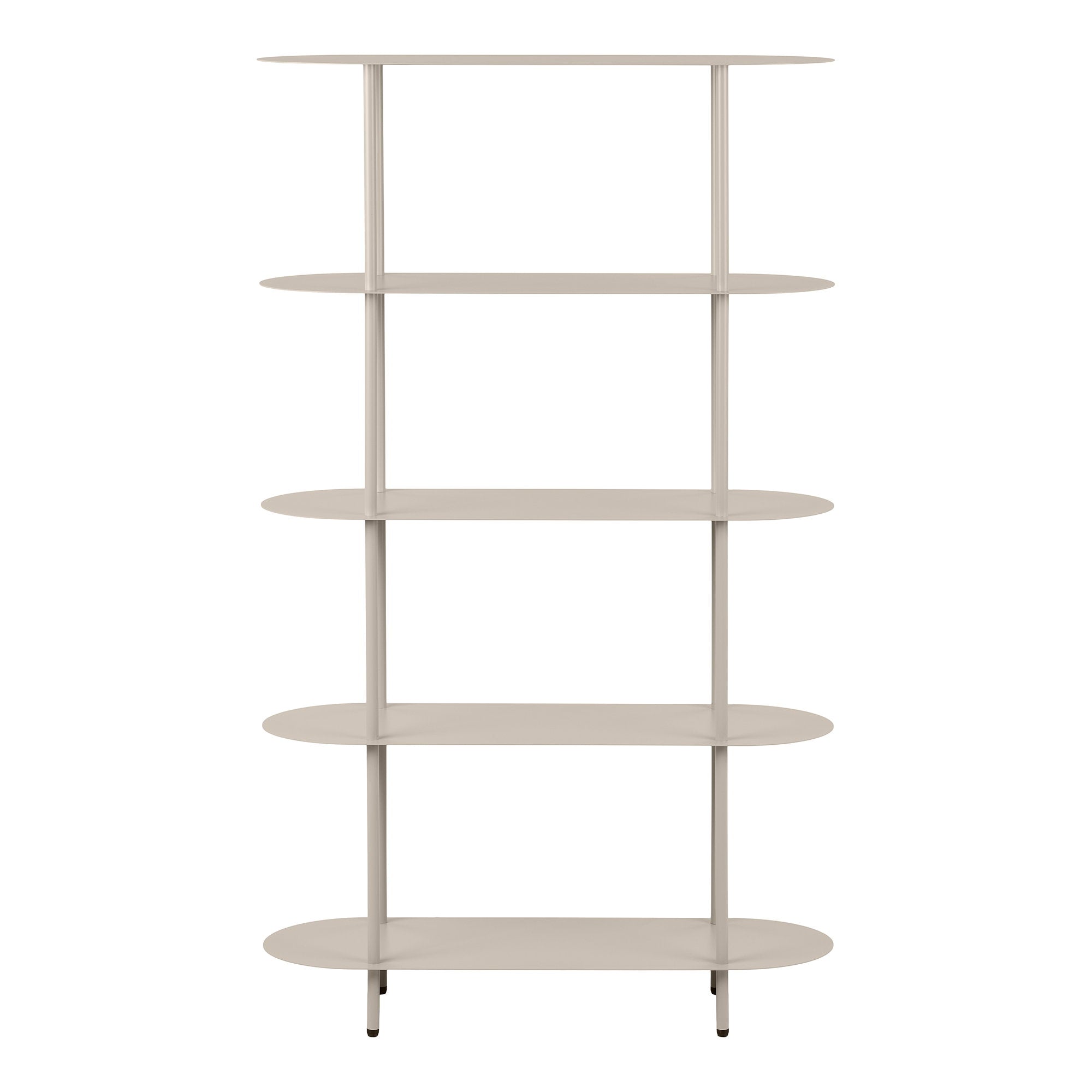 Rieti Shelving Unit - Shelving unit, 5 shelves, metal, sand 31x90x150 cm