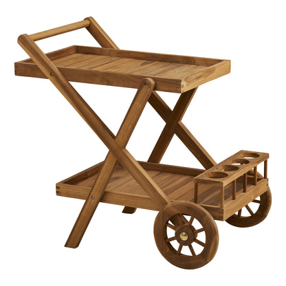 Pasaku Tea Trolley - Tea Trolley, teak, natural, 86x50x81 cm