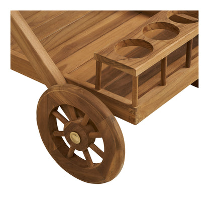 Pasaku Tea Trolley - Tea Trolley, teak, natural, 86x50x81 cm