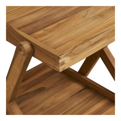 Pasaku Tea Trolley - Tea Trolley, teak, natural, 86x50x81 cm