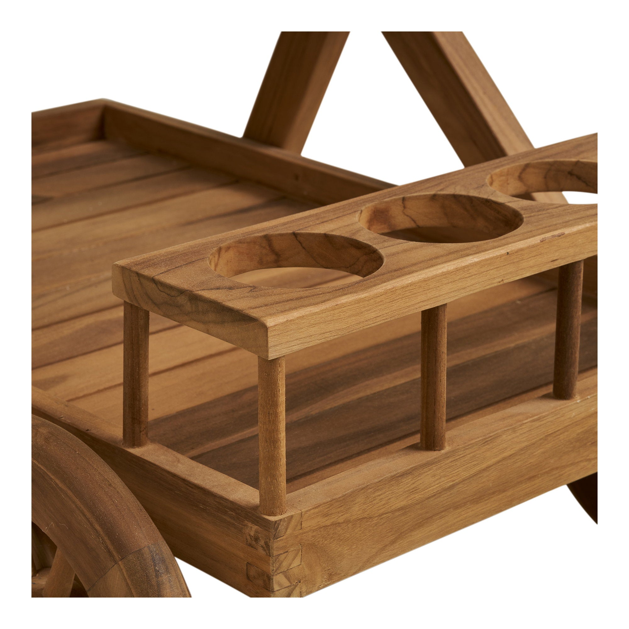 Pasaku Tea Trolley - Tea Trolley, teak, natural, 86x50x81 cm