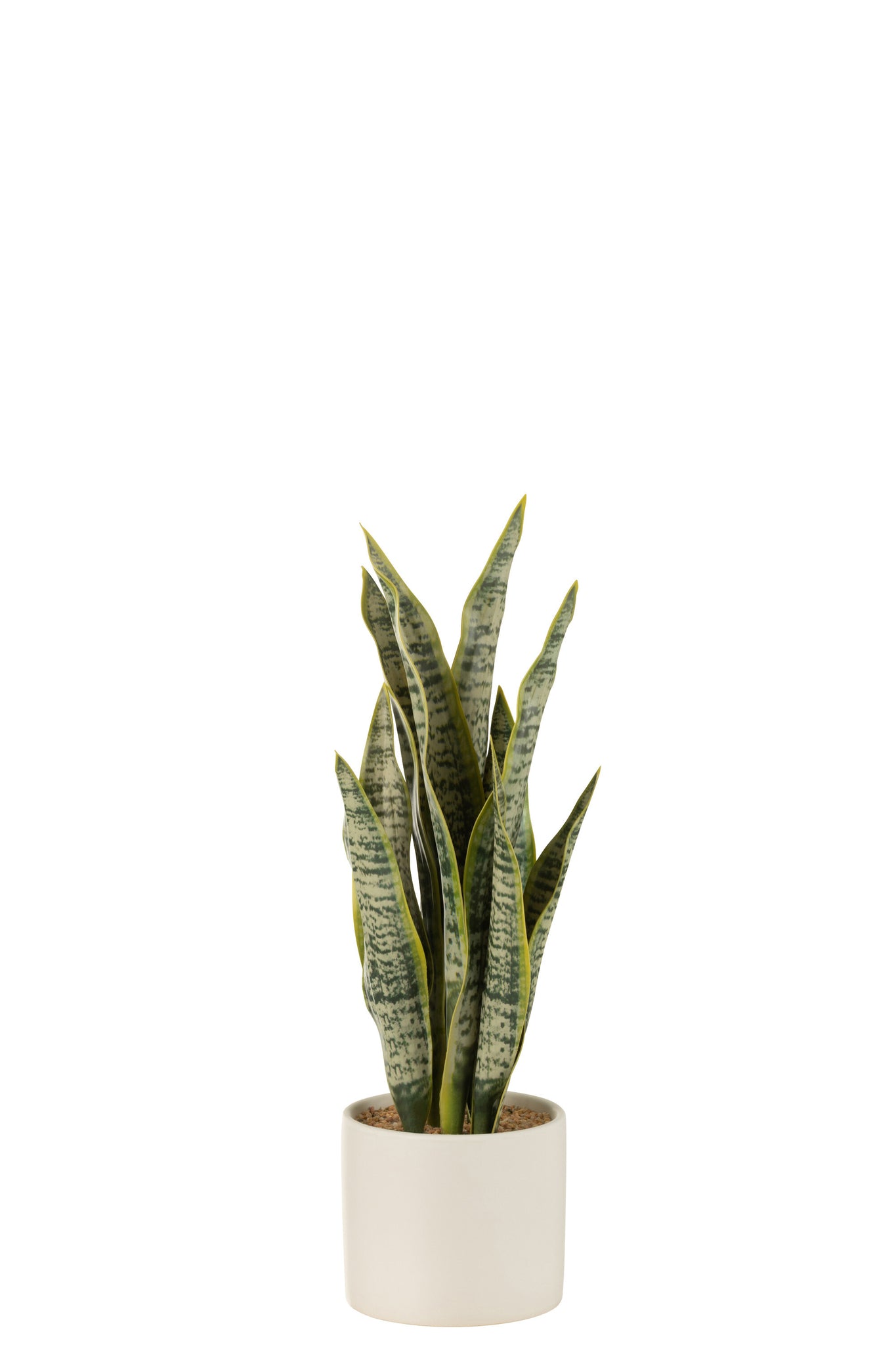 Sansevieria-Kunstpflanze im Topf – PVC, grün, mittel, H36 cm