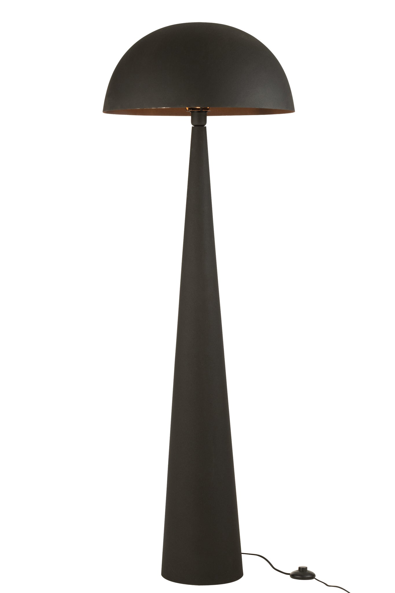 Table Lamp Mushroom Metal Matt Black