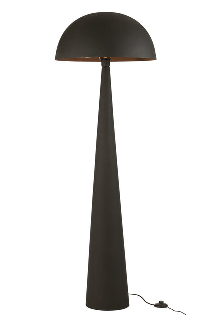 Table Lamp Mushroom Metal Matt Black