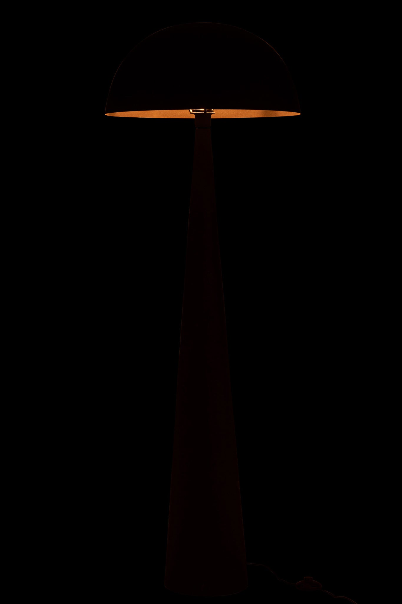 Table Lamp Mushroom Metal Matt Black