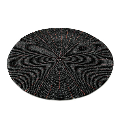 Das Perlen-Tischset - Schwarz_40