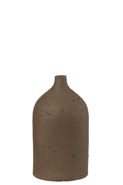 Vase Enya Bottle Ceramic Brown Medium