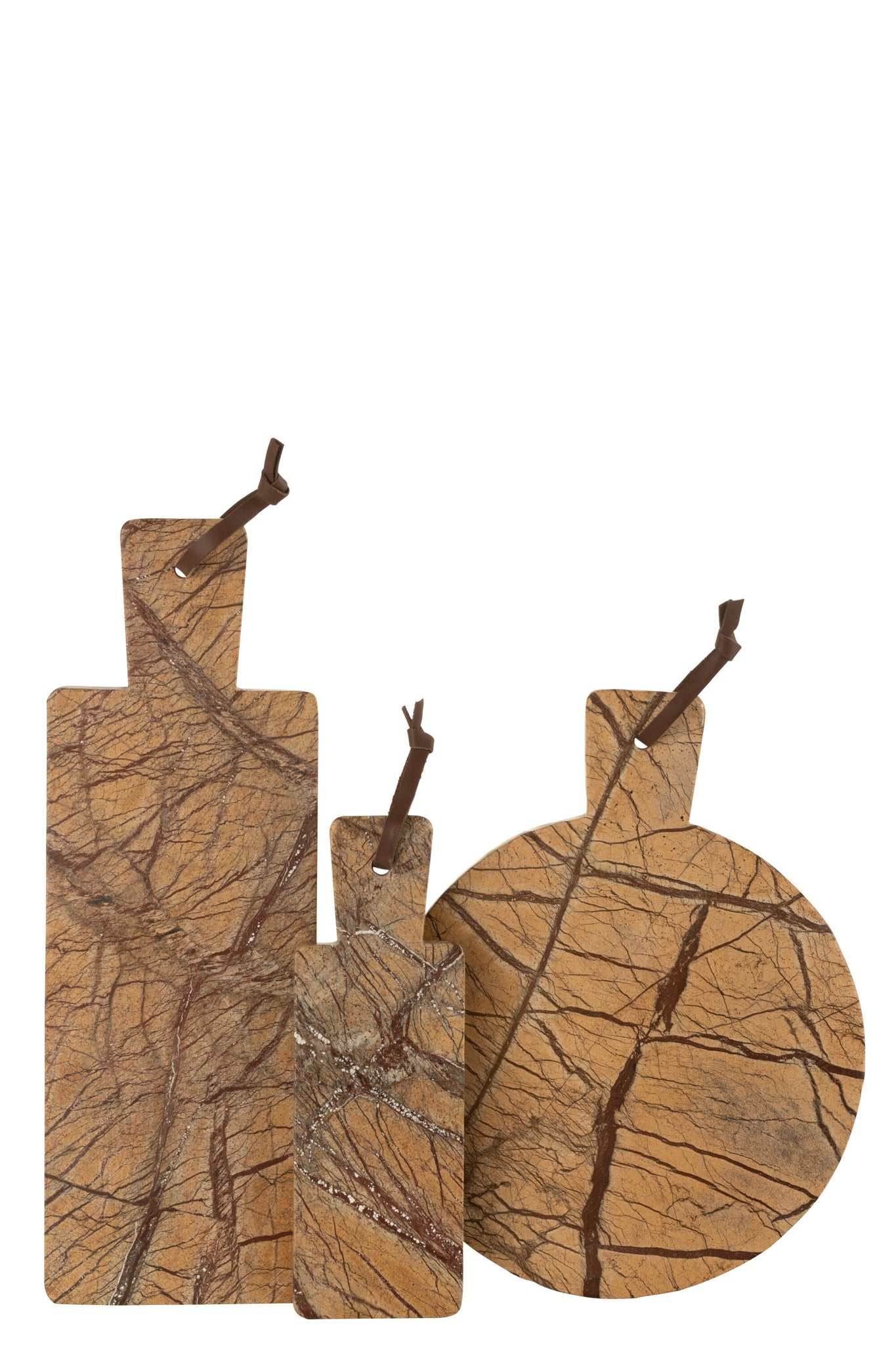 Cutting Board Oni Round Marble Brown/Ochre