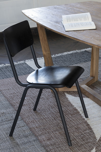 Chair Wood/Metal Black