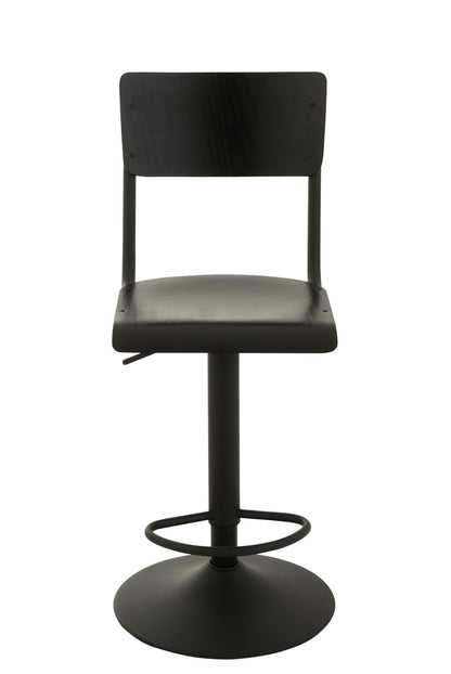 Barstool Wood/Metal Black