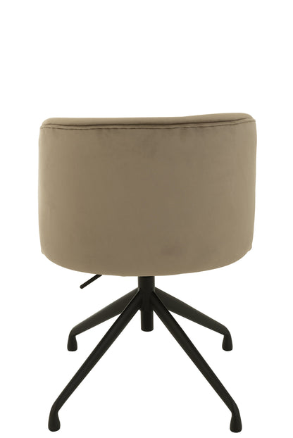 Chair Turn/Up/Down Velvet Dark Grey