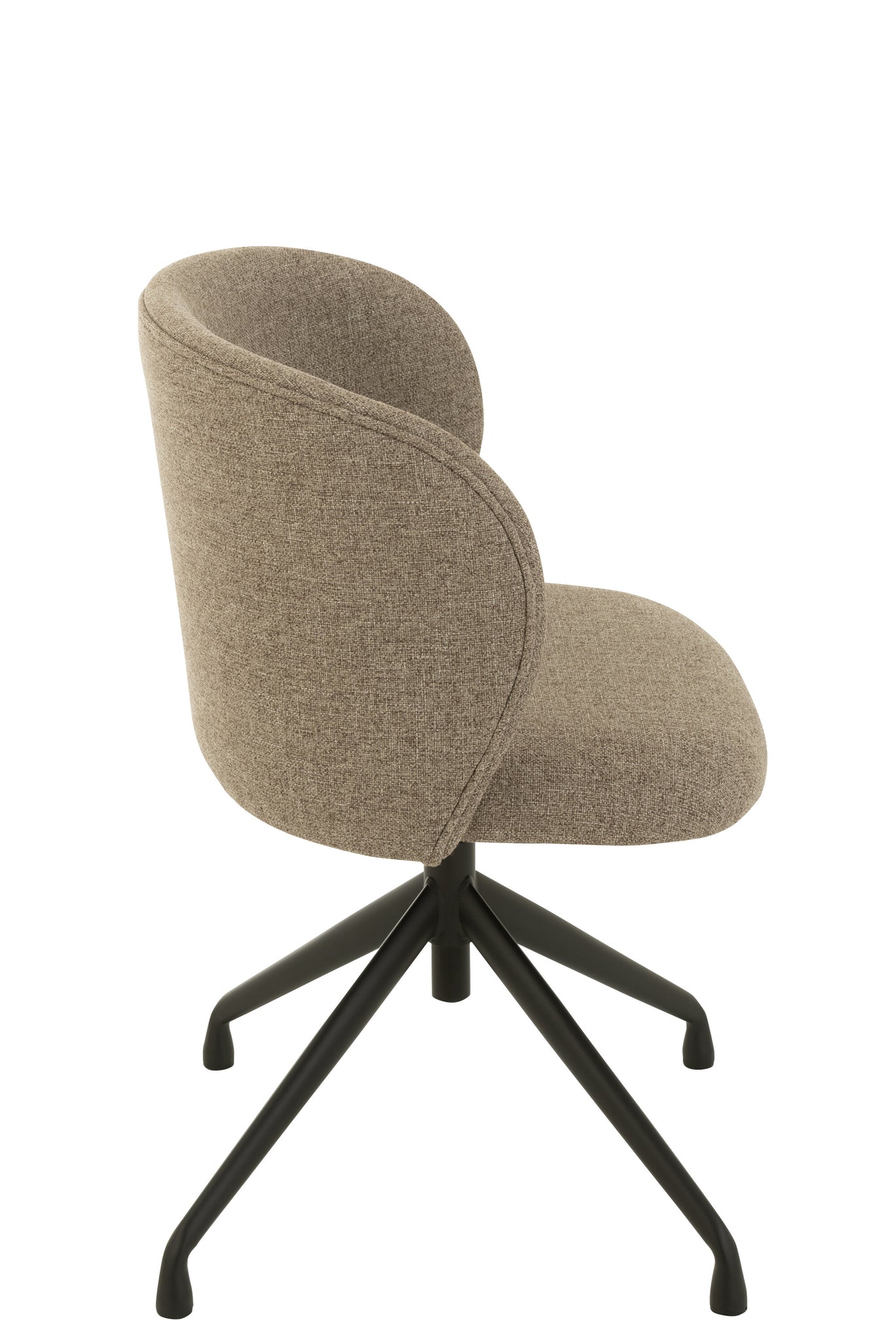 Chair Turn/Up/Down Linen Dark Brown/Beige