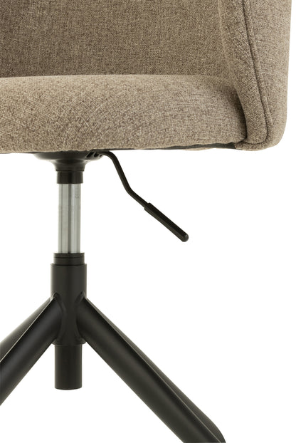 Chair Turn/Up/Down Linen Dark Brown/Beige