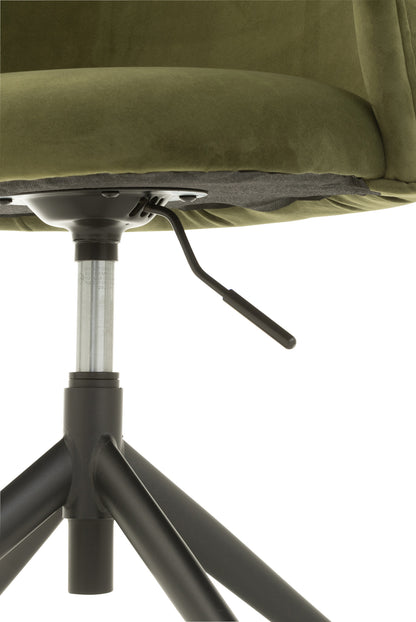 Chair Turn/Up/Down Velvet Dark Green