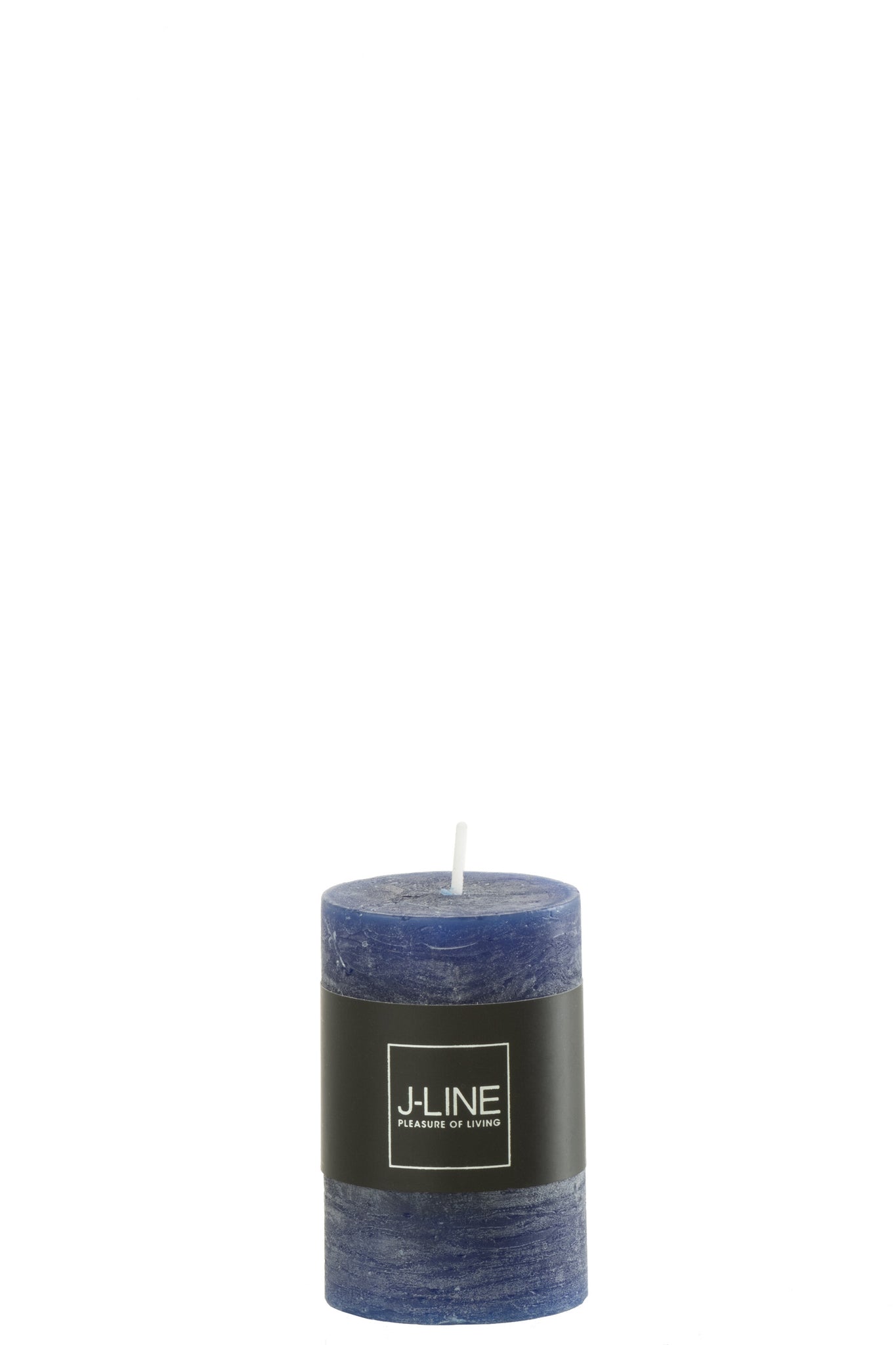 Cylinder Candle Dark Blue Small 18H