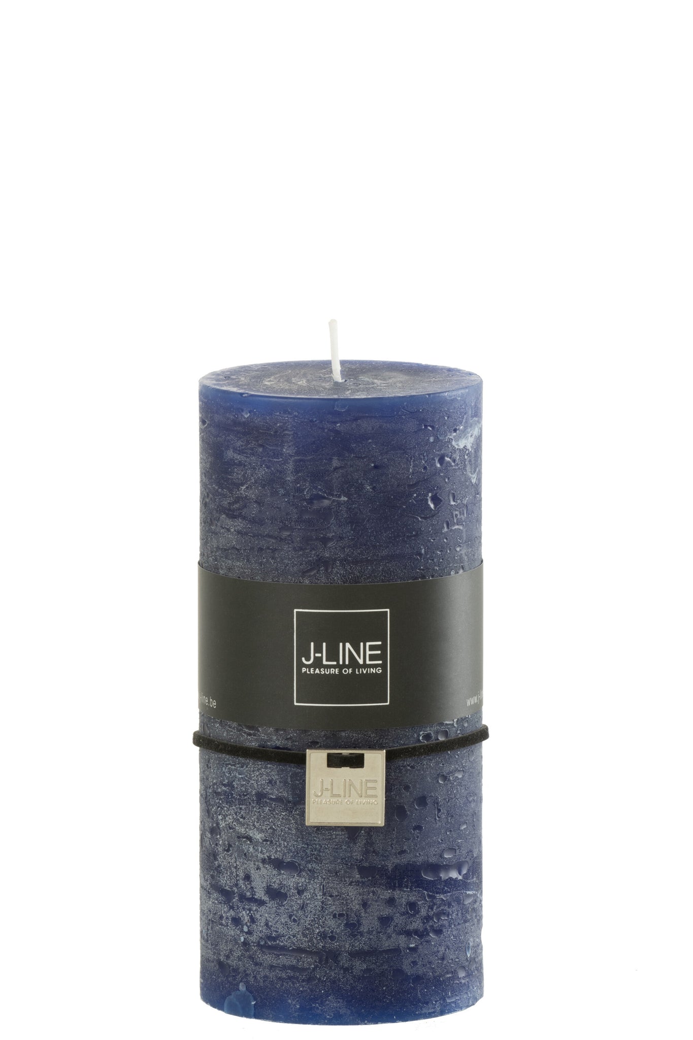 Cylinder Candle Dark Blue Large 72H
