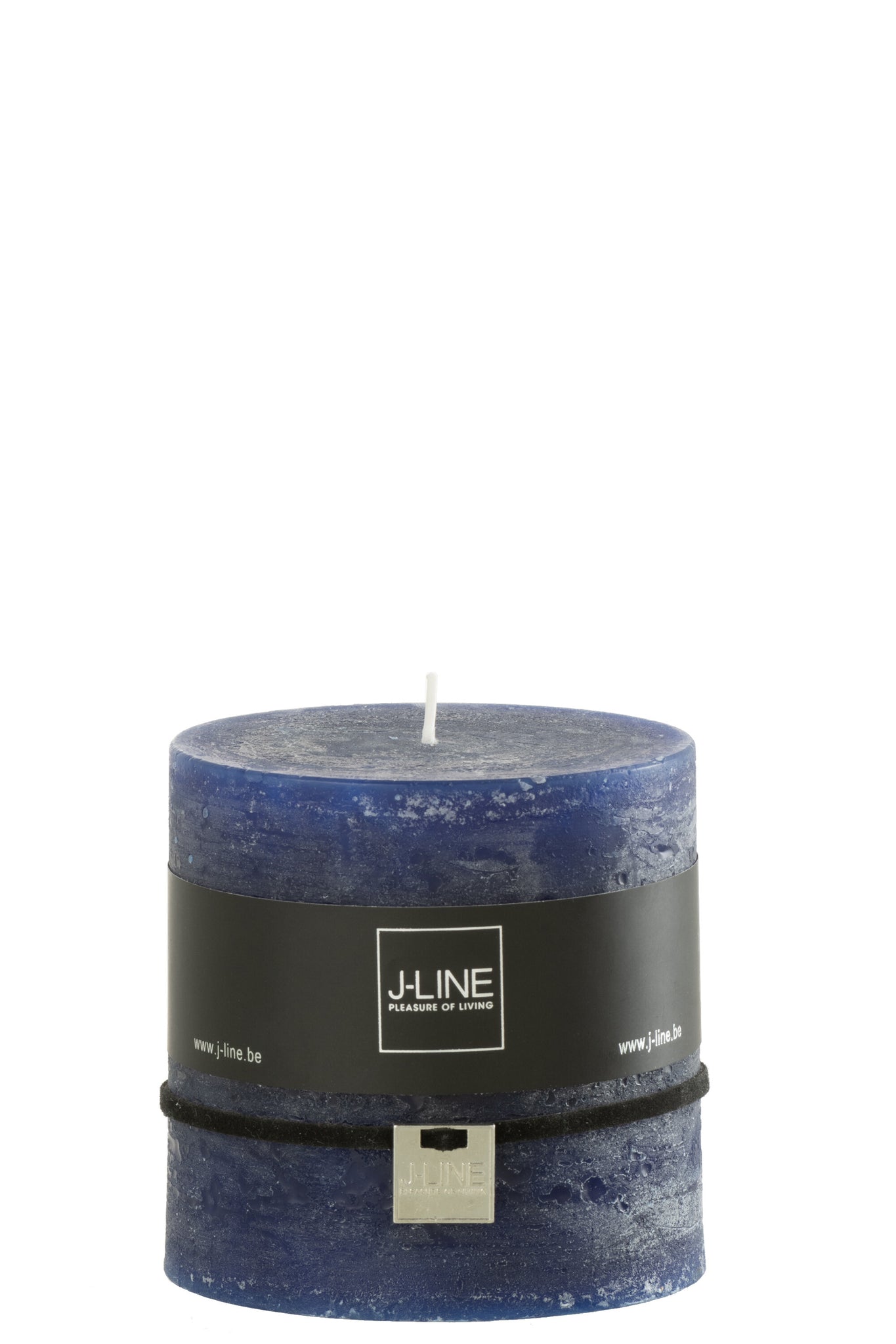 Cylinder Candle Dark Blue 80H