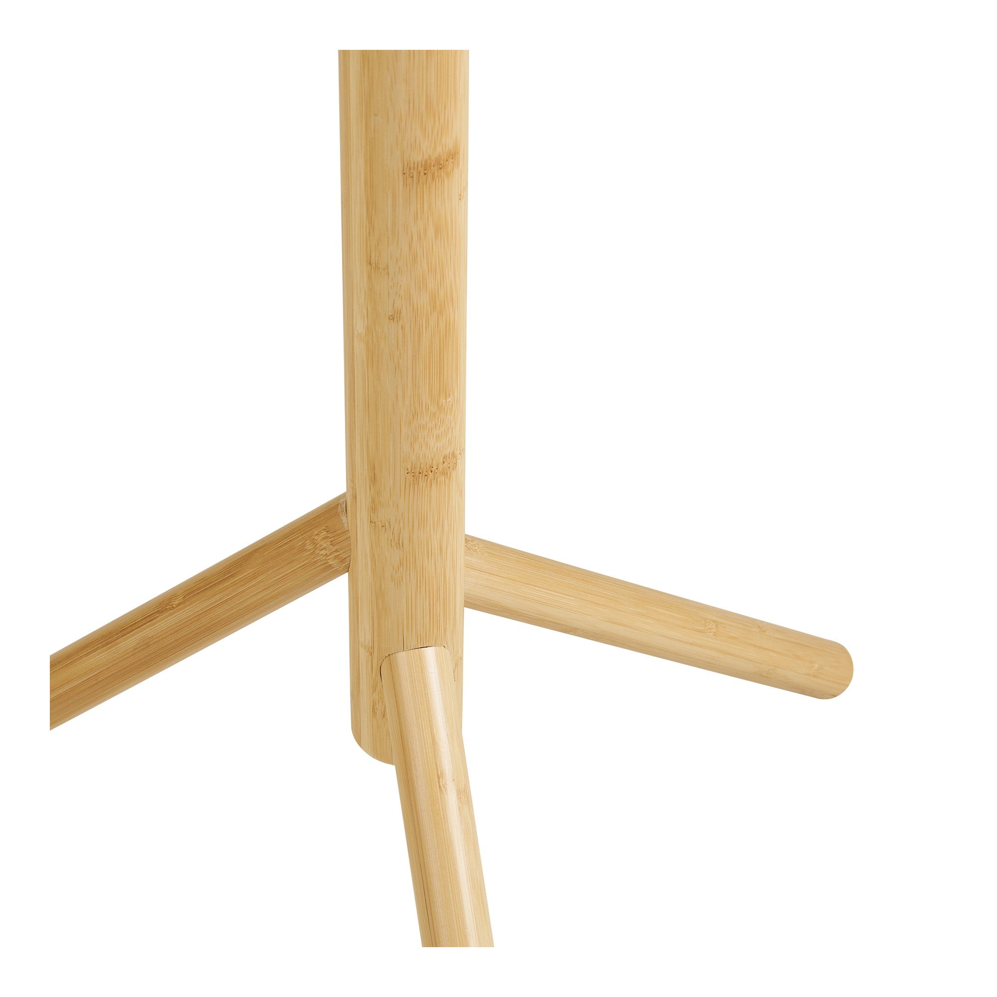 Wandgarderobe Wanaka - Garderobenständer, Bambus, Natur 50x163 cm