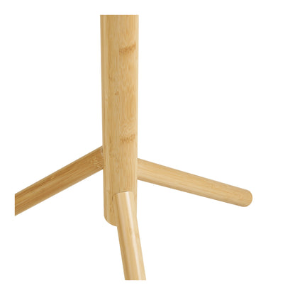 Wandgarderobe Wanaka - Garderobenständer, Bambus, Natur 50x163 cm