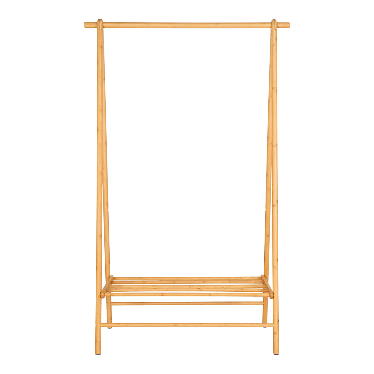 Garderobenständer Manau - Garderobenständer, Bambus, Natur 104x46x164 cm
