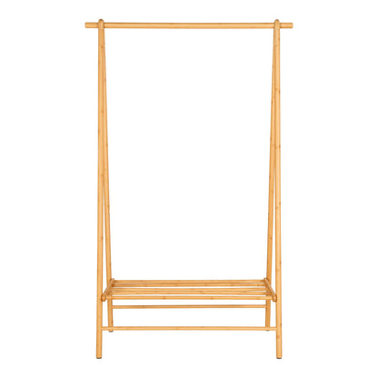 Garderobenständer Manau - Garderobenständer, Bambus, Natur 104x46x164 cm