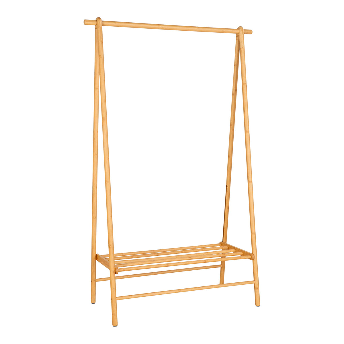 Garderobenständer Manau - Garderobenständer, Bambus, Natur 104x46x164 cm